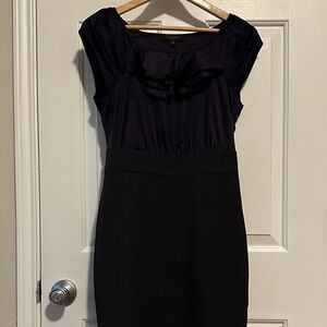 The Limited Purple and Black Midi Dress